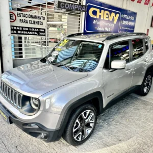 JEEP RENEGADE 1.8 16V FLEX LONGITUDE 4P AUTOMÁTICO 2021 ÚNICA DONA BAIXA KM